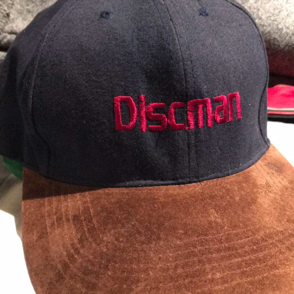 Vintage 90’s Sony Discman Hat Cap Snapback Tech CD